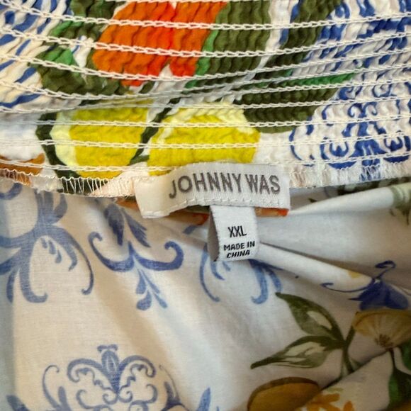 Johnny Was Citrus-Print Lightweight Cotton Sleep Dress - EUC - Women's XXL - Picture 7 of 7